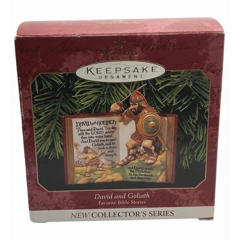 Hallmark Keepsake Christmas Ornament 1999‎ Bible Stories David & Goliath QX6447